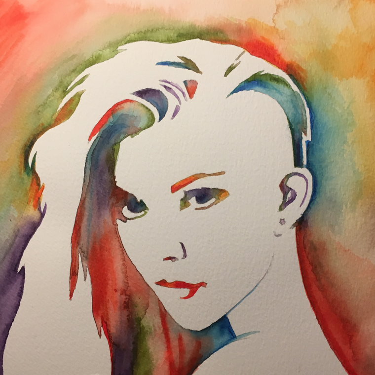 Natalie Dormer Sandman aquarelle akvarell vattenfÃrger tavla Natalie Dormer Sandman aquarelle akvarell vattenfÃrger tavla