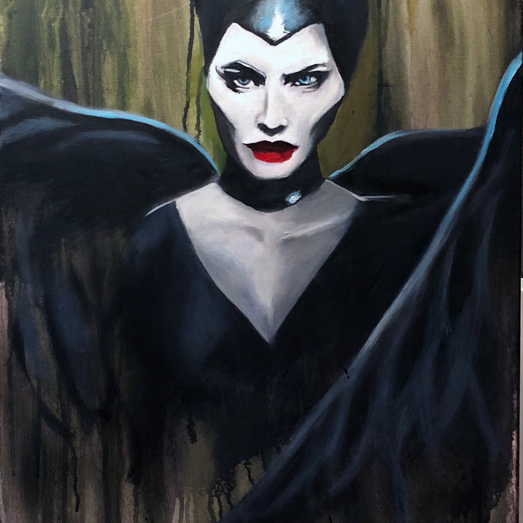 Maleficent Sandman maleficent olja akryl Maleficent Sandman maleficent olja akryl
