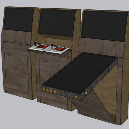 Arkad och flipperkabinett Sandman 